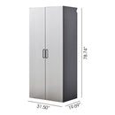 Astro Series - Metal Wall Mounted Storage Cabinet With Soft Closing Drawers
