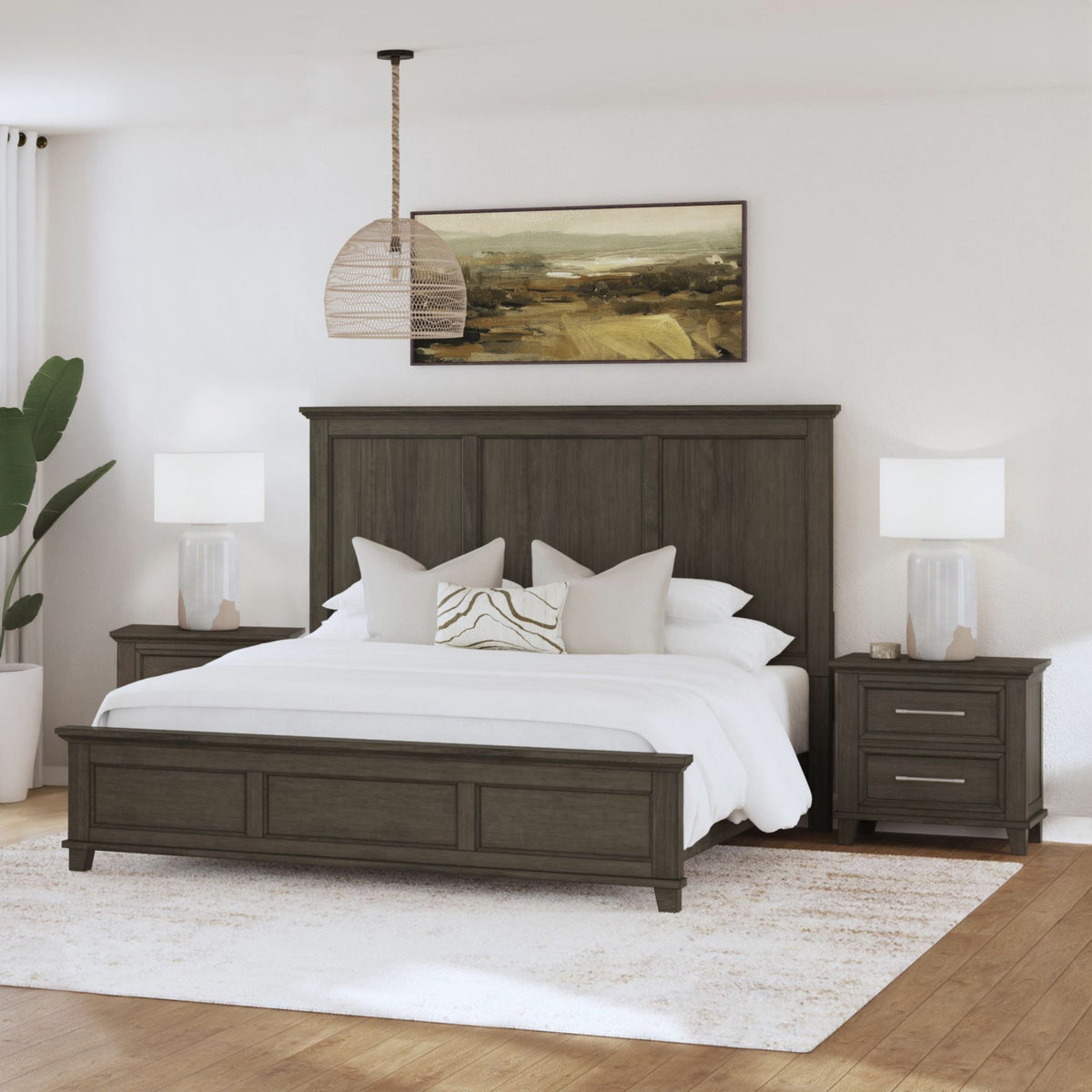 Canterbury Panel Bedroom Set in Dark Gray by Elements International, view 31