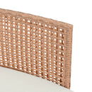 6 Piece Patio Set, Half Moon Outdoor Sectional Sofa With 2 High Low Coffee Tables, 4 Pillows & Cushions