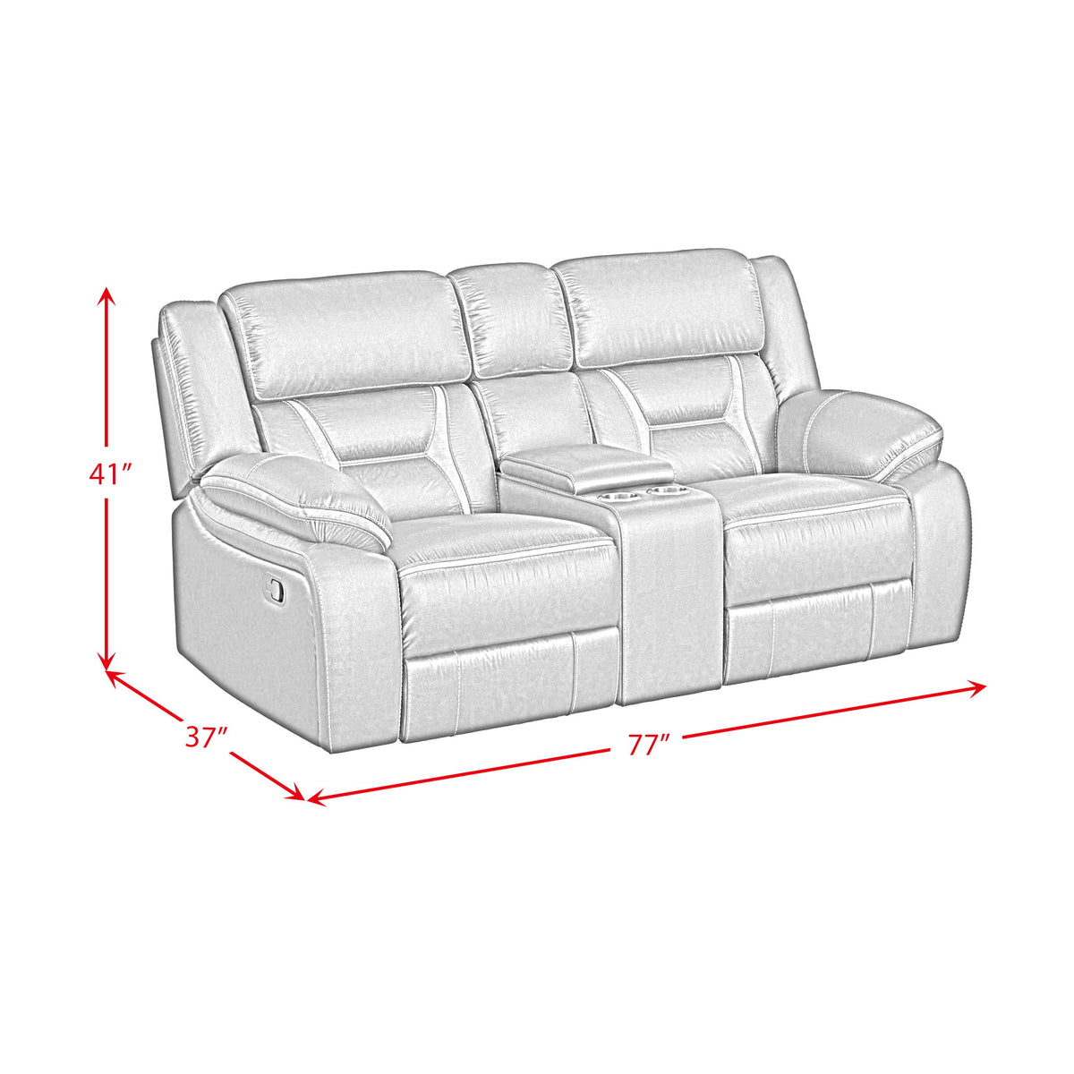 Engage Living Room Set in Gray by Elements International, view 5