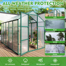 Polycarbonate Walk-In Greenhouse, Raised Base For Outdoor In All Season