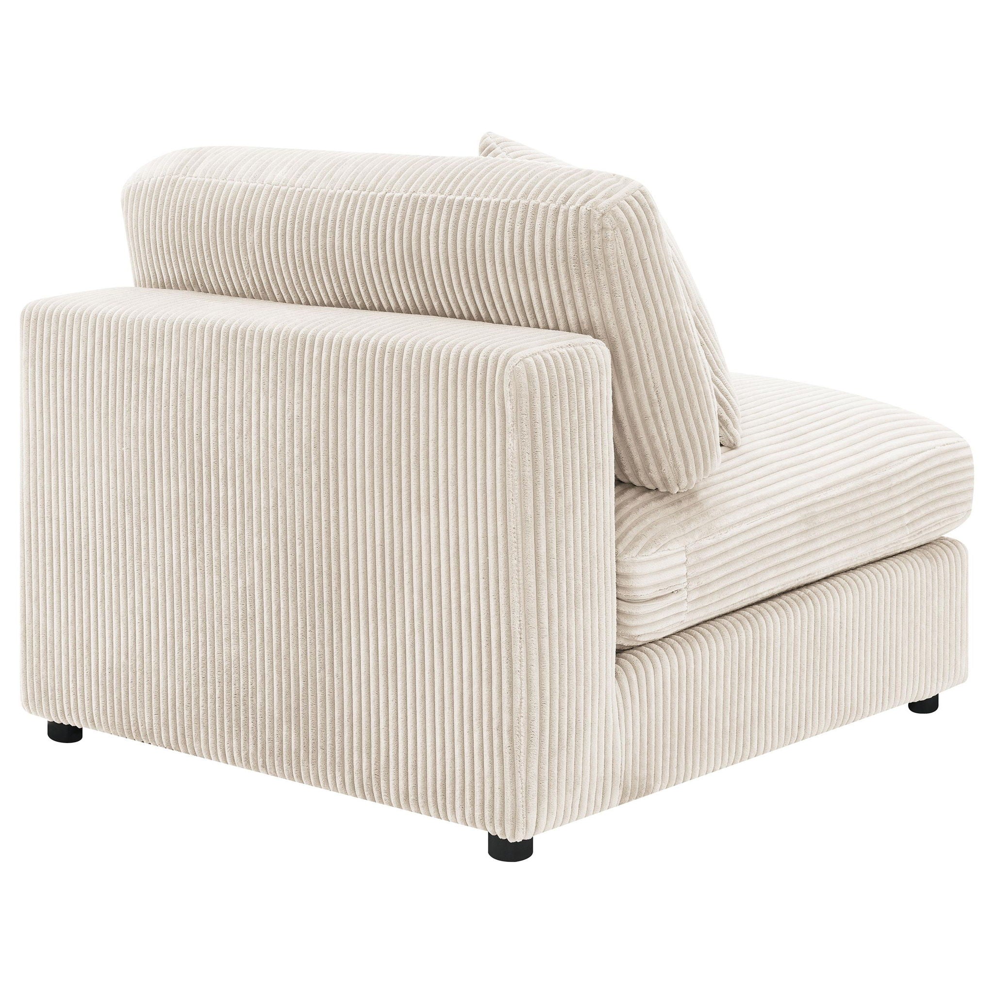 Blaine Upholstered Armless Chair Sand - Atlantic Fine Furniture Melbourne FL