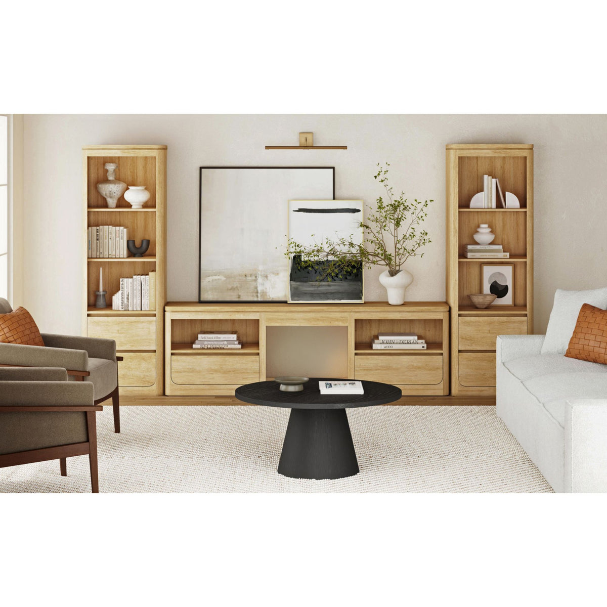 Rosalie TV Console in Black by Elements International, view 19