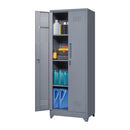 Metal Storage Cabinets, Cleaning Tool Cabinet With Locking Door, Tall Broom Tool Organizer And Storage, Large Storage Cabinet For Kitchen