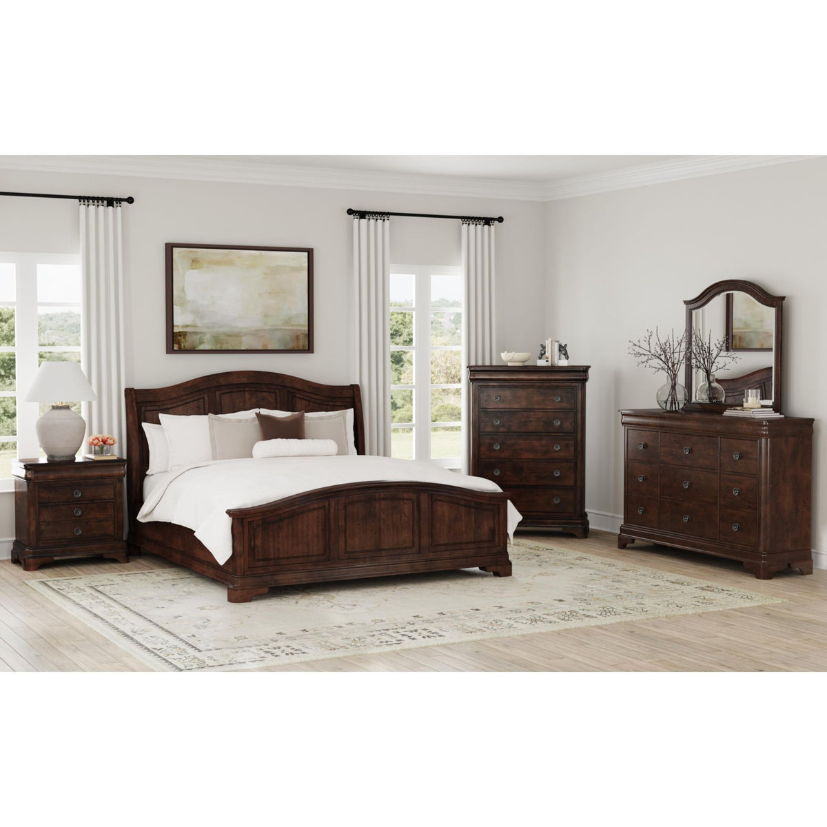 Cameron Nightstand in Dark Brown by Elements International, view 5