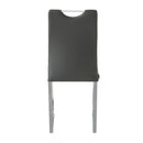 Modern Upholstered Dining Chair Electroplated Metal Legs (Set of 2)
