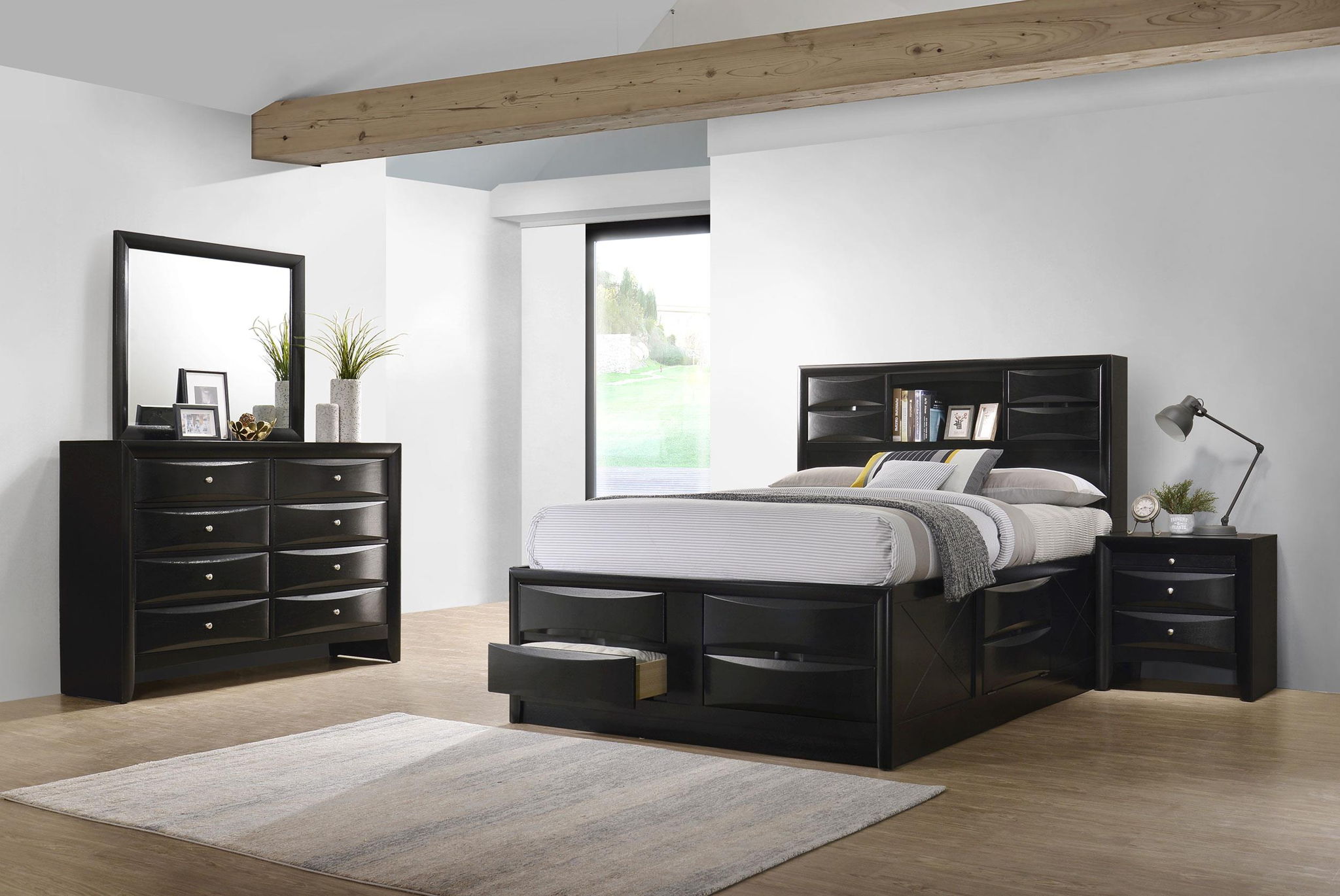 Briana 4-piece Queen Bedroom Set Black