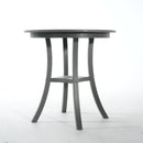 3 Piece Outdoor Dining Set, Round Patio Table With 2 Armless Chairs