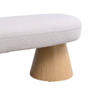 Dining Bench For Dining Room, Upholstered Bedroom End Of Bed Entryway Bench Fabric Ottoman For Living Room - Beige