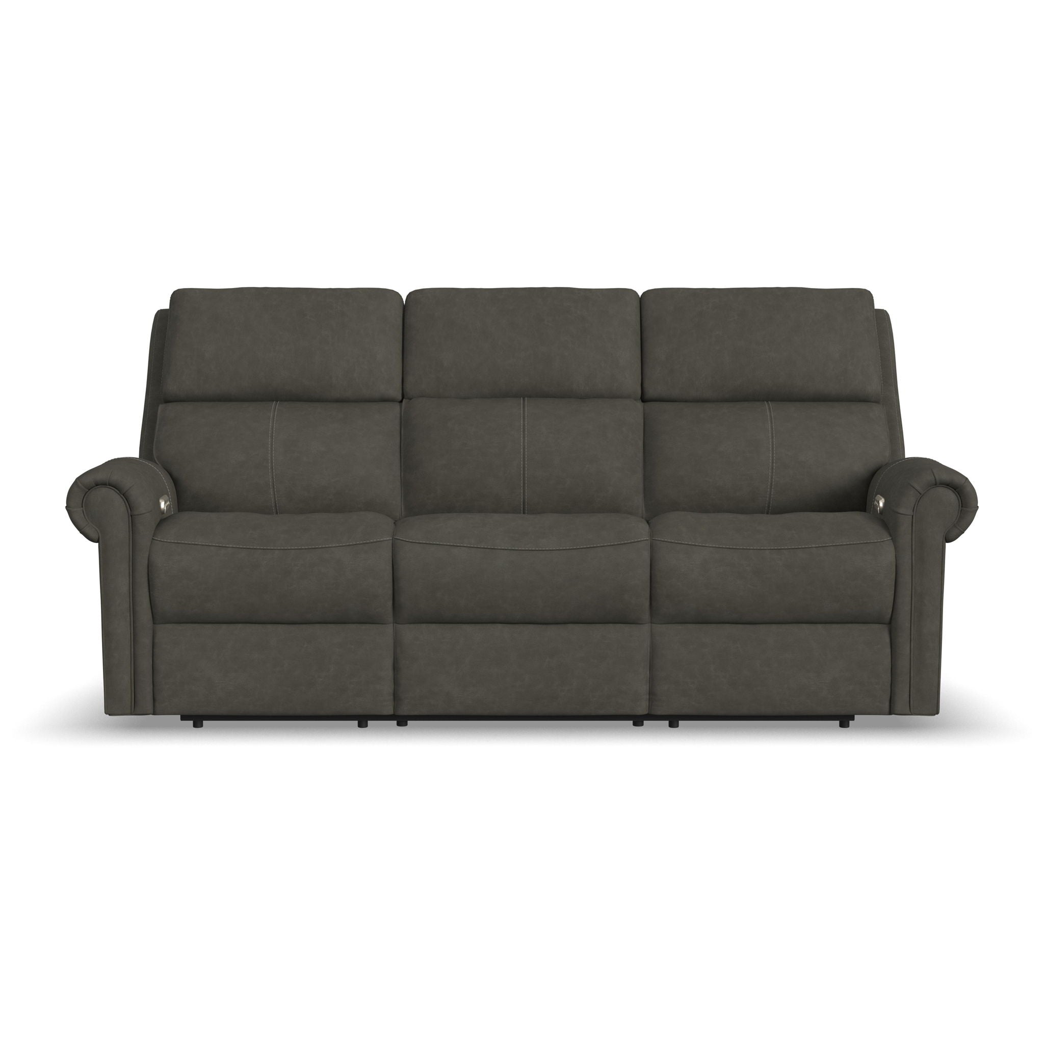 Bernard - Power Reclining Sofa With Console, Power Headrest, & Lumbar