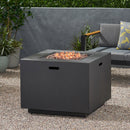 Outdoor Patio Gas Burning Fire Pit Table 50,000 Btu, Square