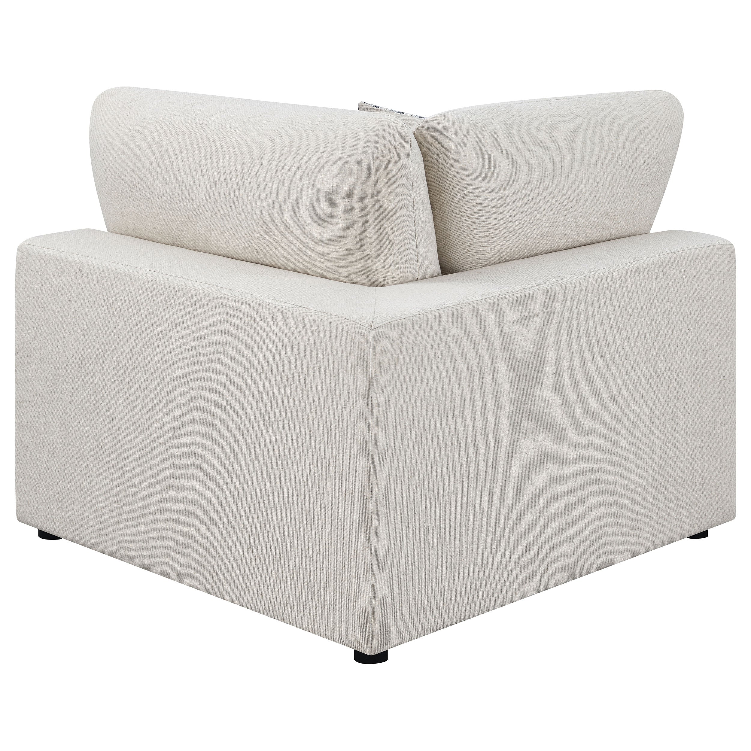 Serene 4-piece Upholstered Modular Sectional Sofa Beige — view 9