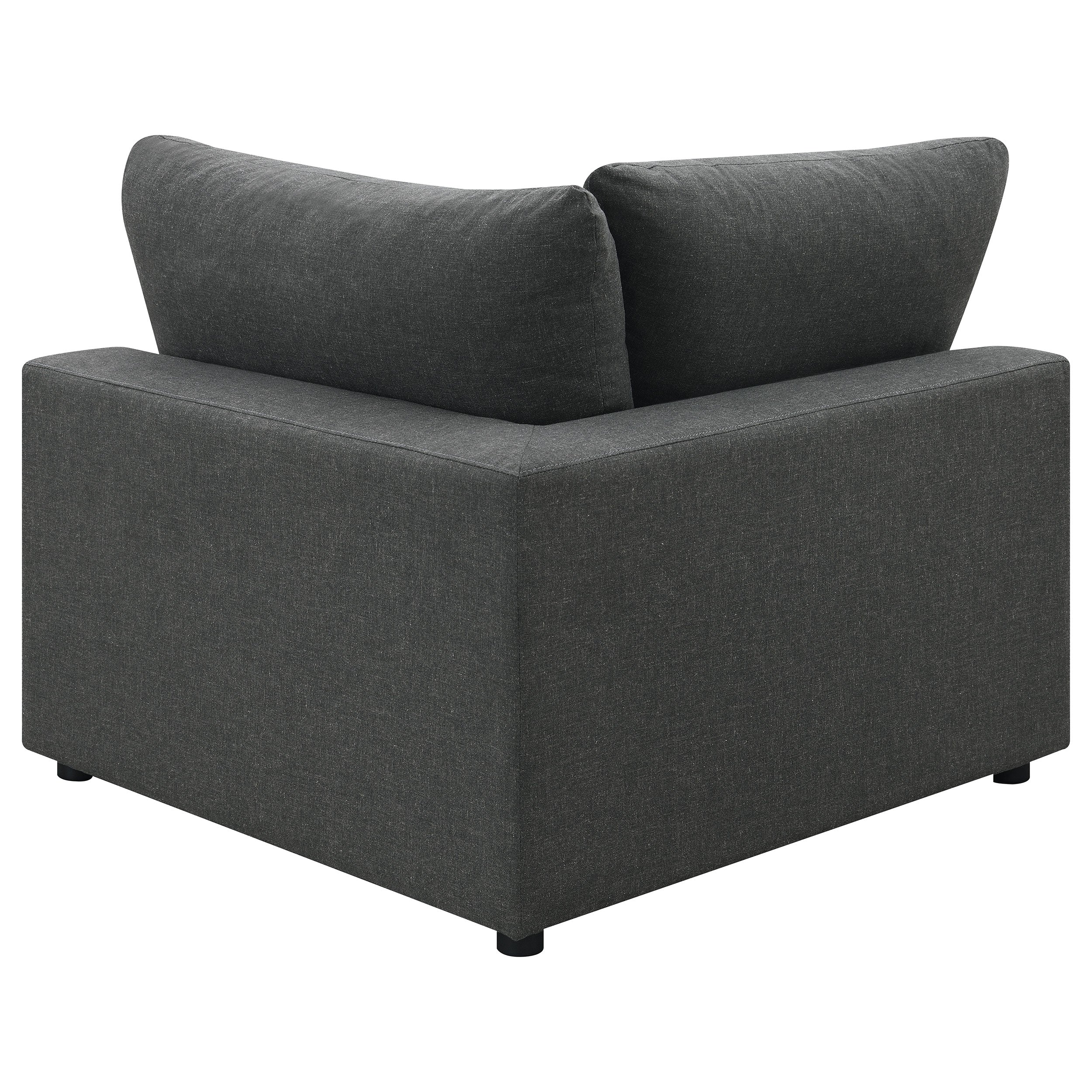 Serene Upholstered Corner Charcoal — view 4