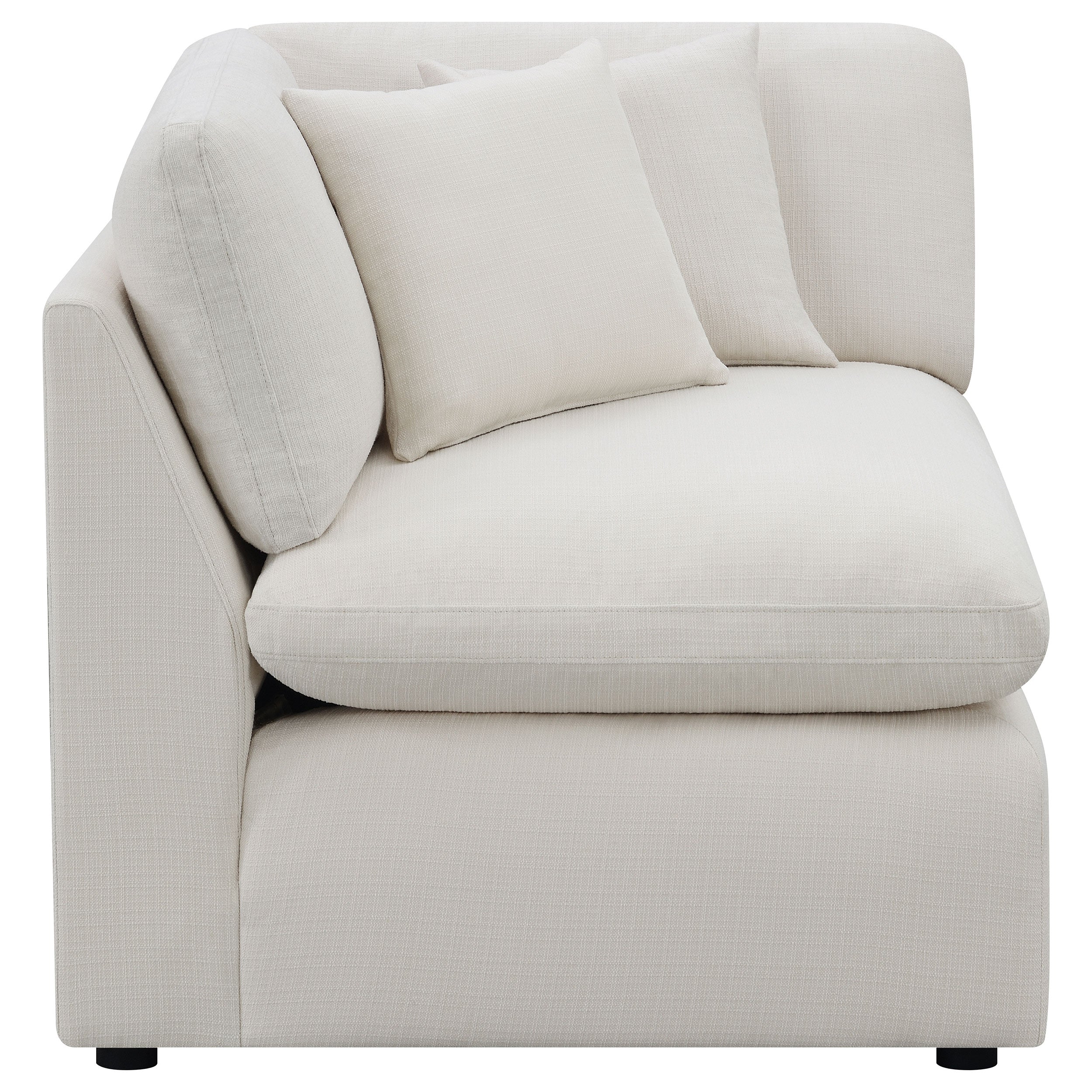 Hobson Upholstered Corner Ivory — view 7