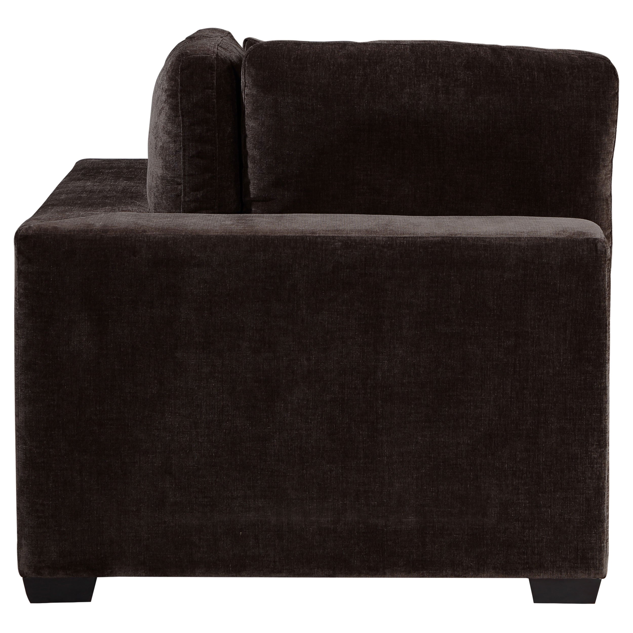 Lakeview Upholstered Corner Chair Dark Chocolate — view 4