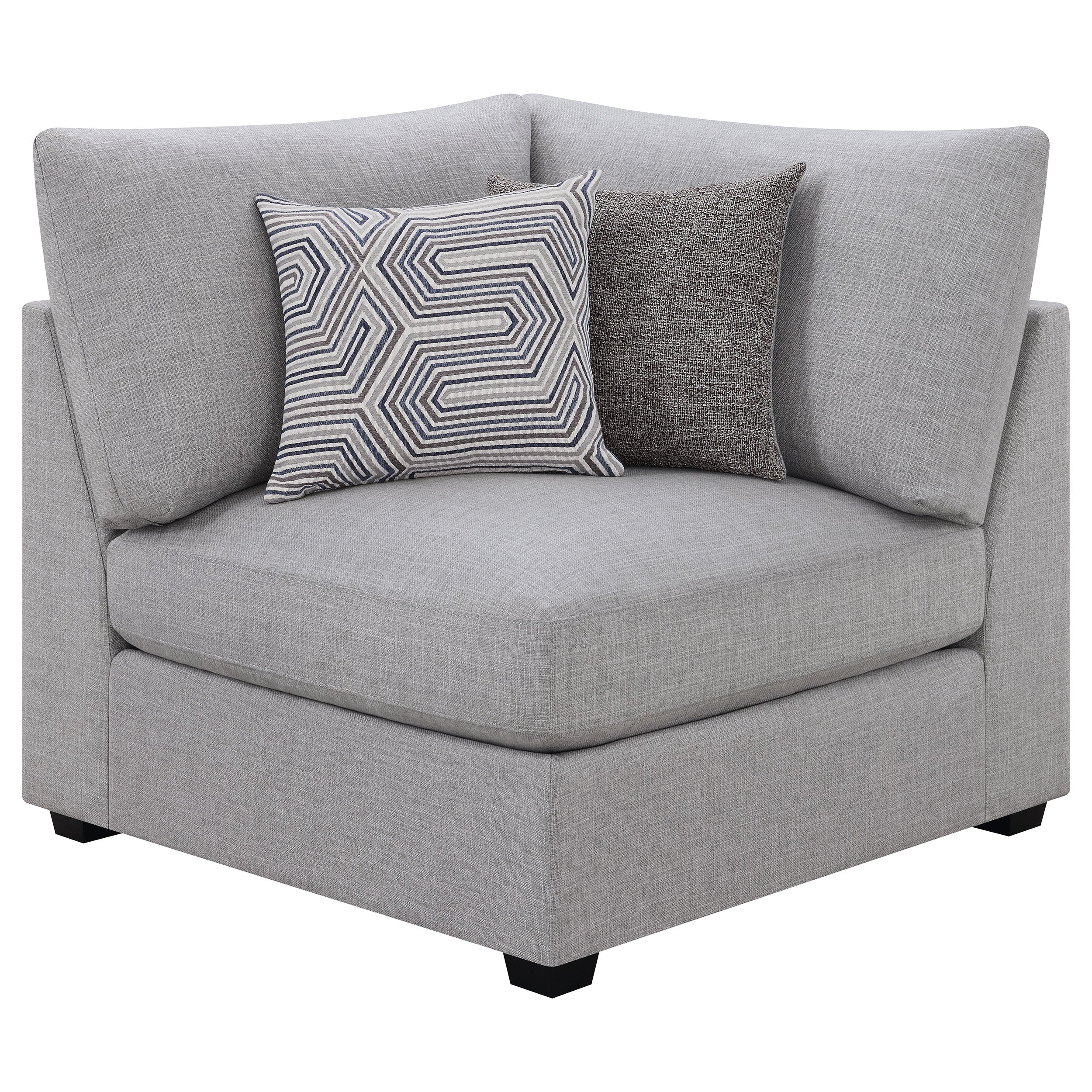 Cambria 6-piece Upholstered Modular Sectional Sofa Grey — view 7