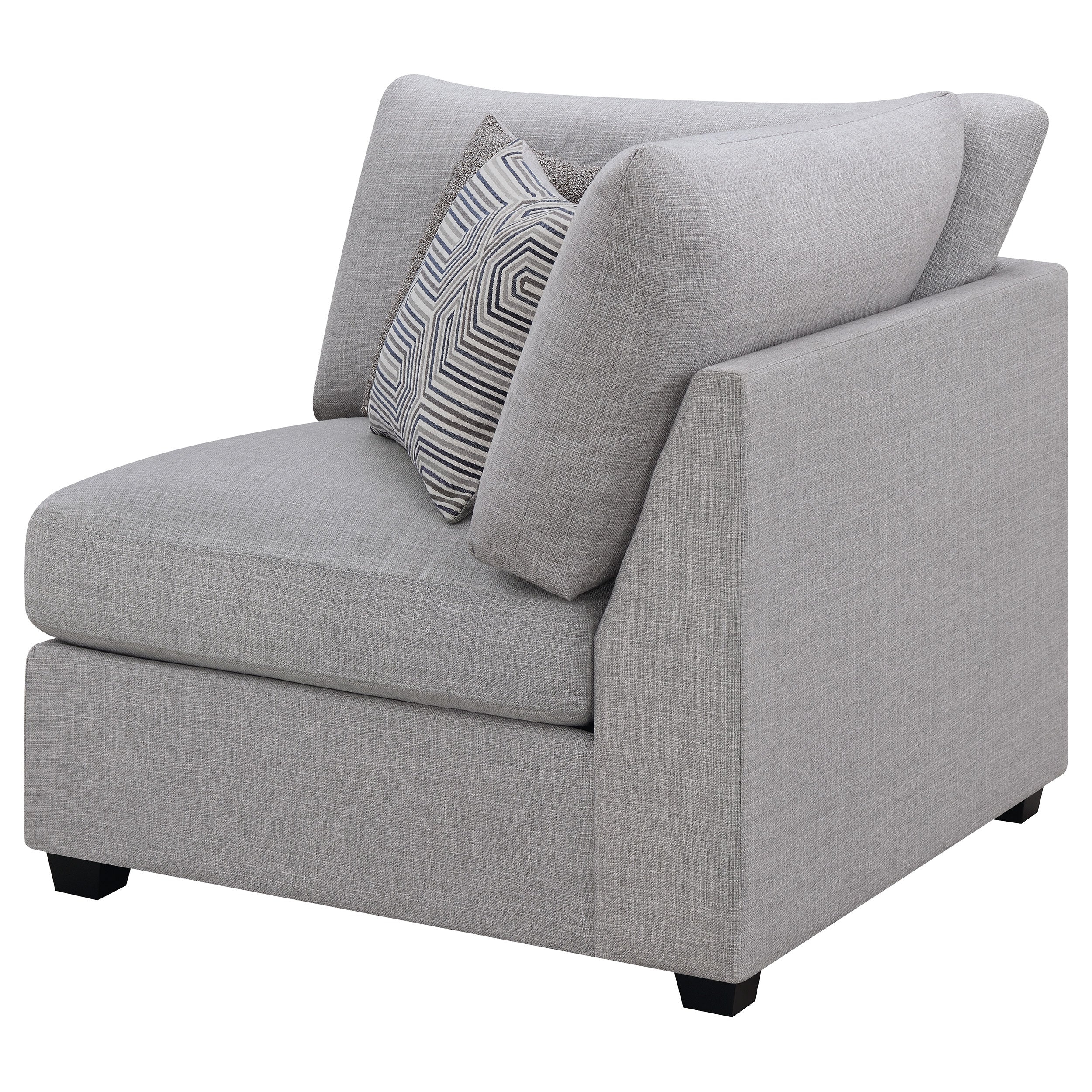 Cambria Upholstered Corner Grey — view 4