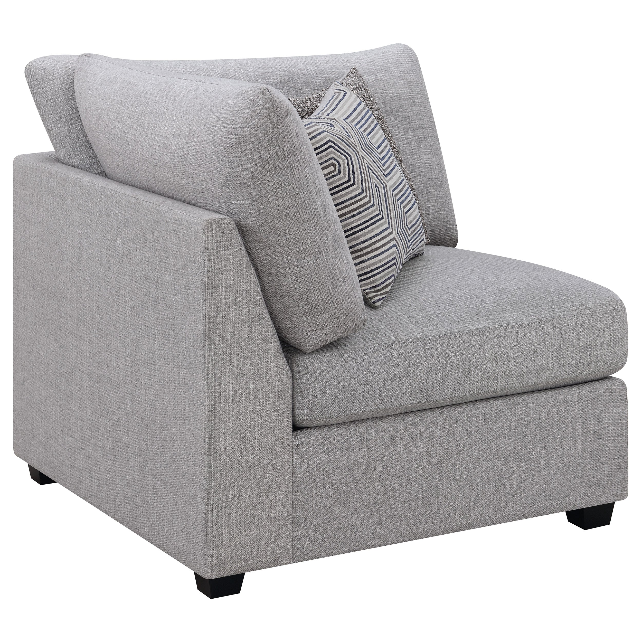 Cambria Upholstered Corner Grey — view 6