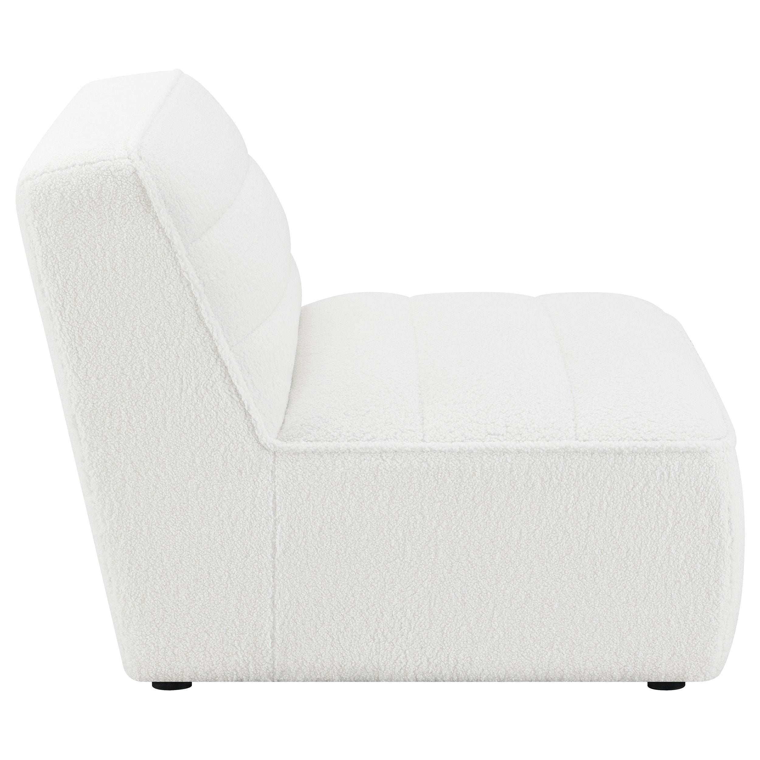 Sunny Upholstered Armless Chair Natural — view 8
