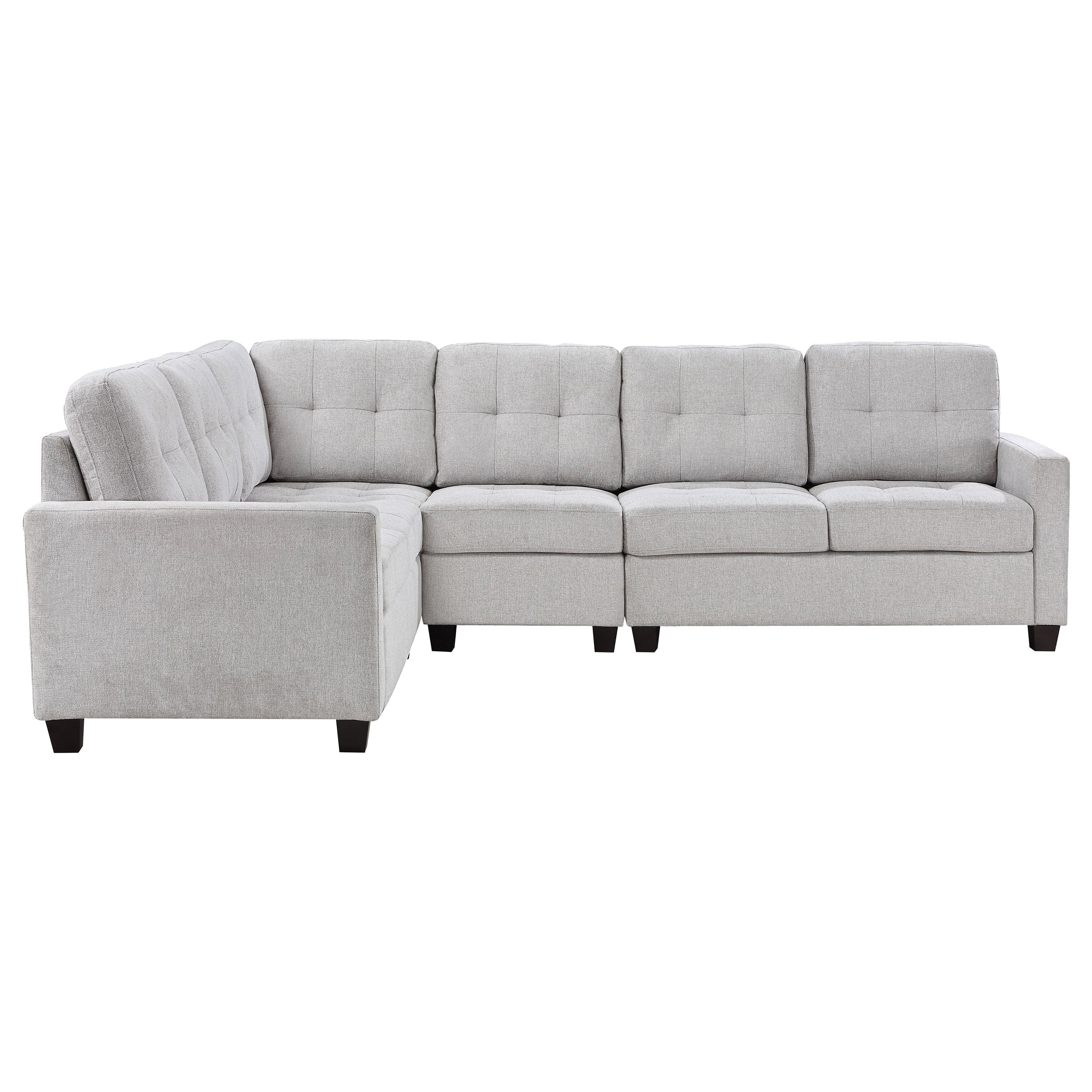 Georgina 4-piece Upholstered Modular Sectional Sofa Beige — view 3