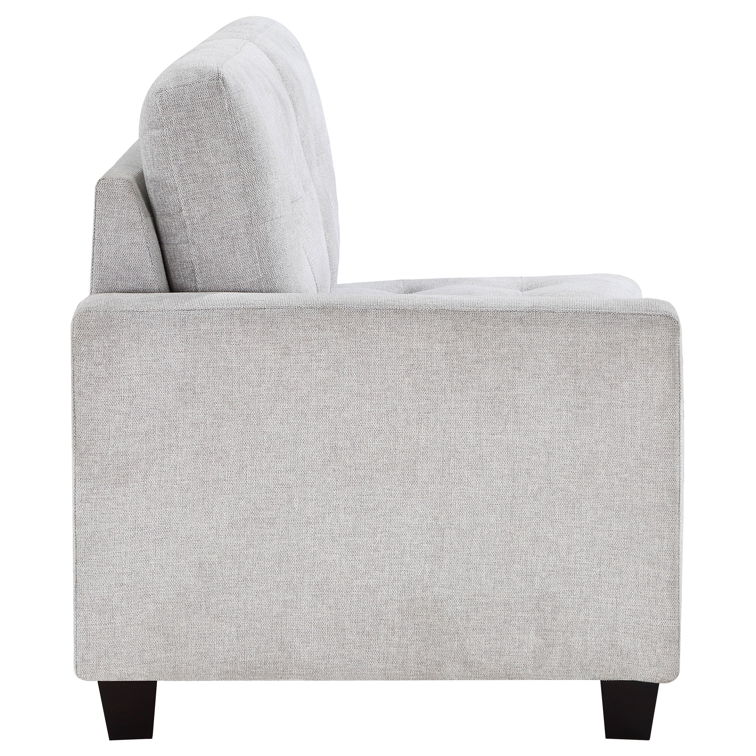 Georgina Upholstered LAF Loveseat Steel Beige — view 4