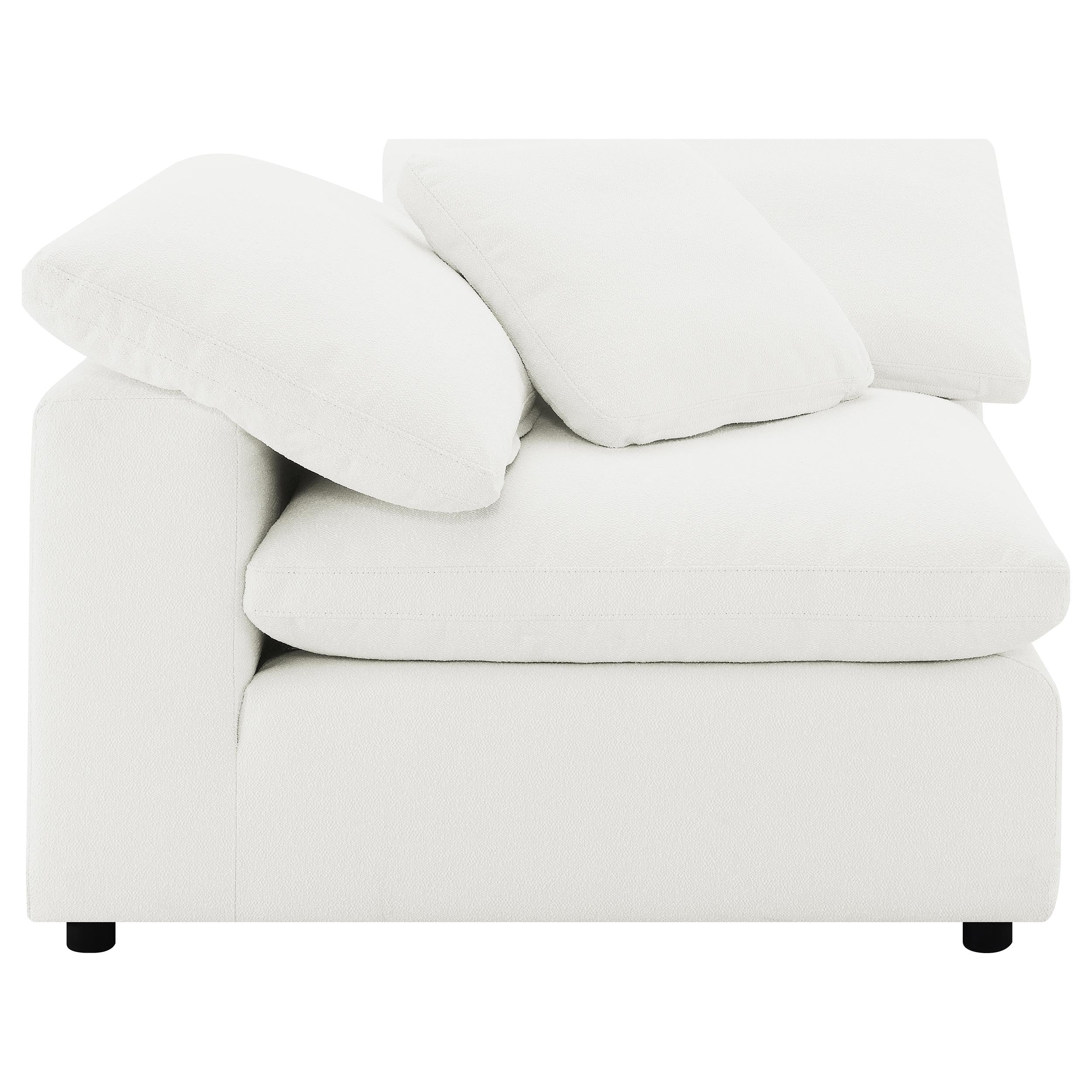Raleigh 5-piece Boucle Upholstered Modular Sectional Ivory — view 7