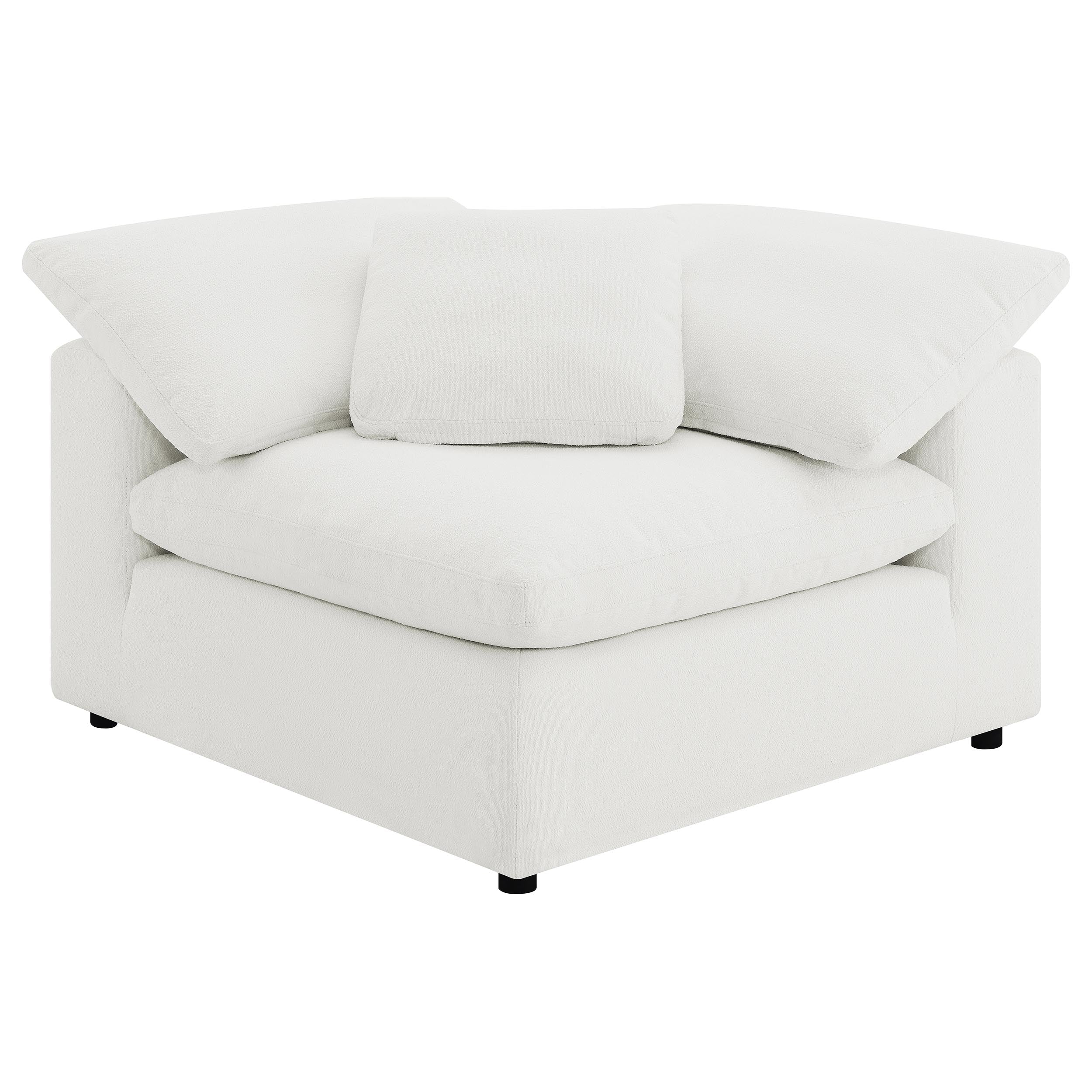 Raleigh 5-piece Boucle Upholstered Modular Sectional Ivory — view 8