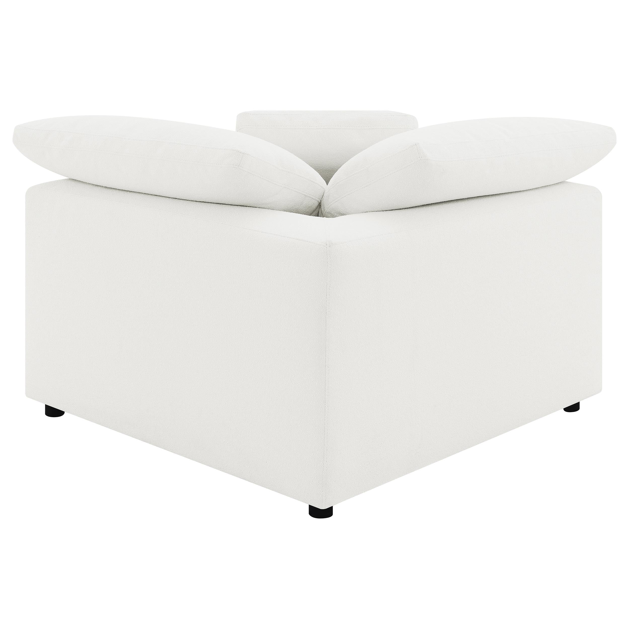 Raleigh 5-piece Boucle Upholstered Modular Sectional Ivory — view 11