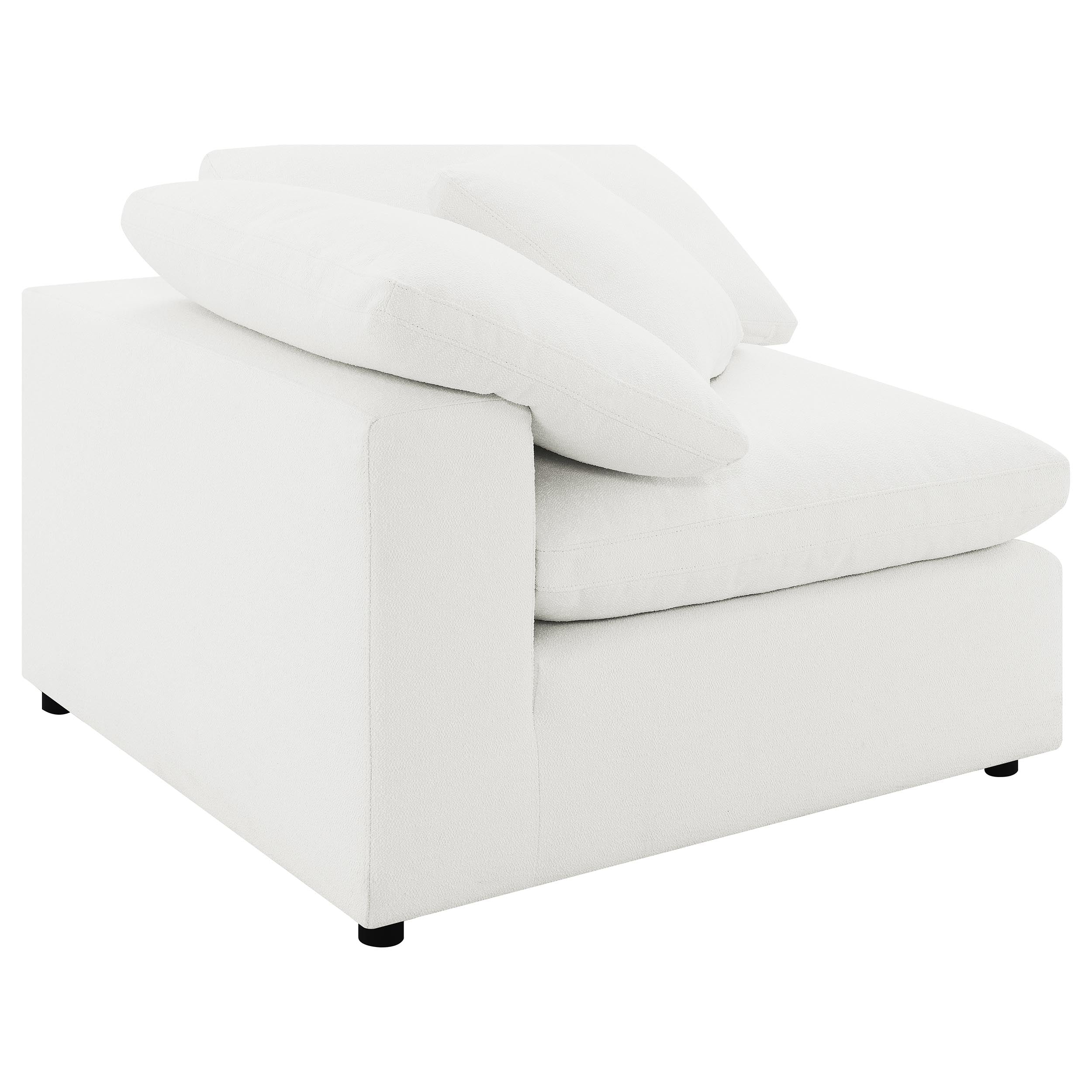 Raleigh 5-piece Boucle Upholstered Modular Sectional Ivory — view 12