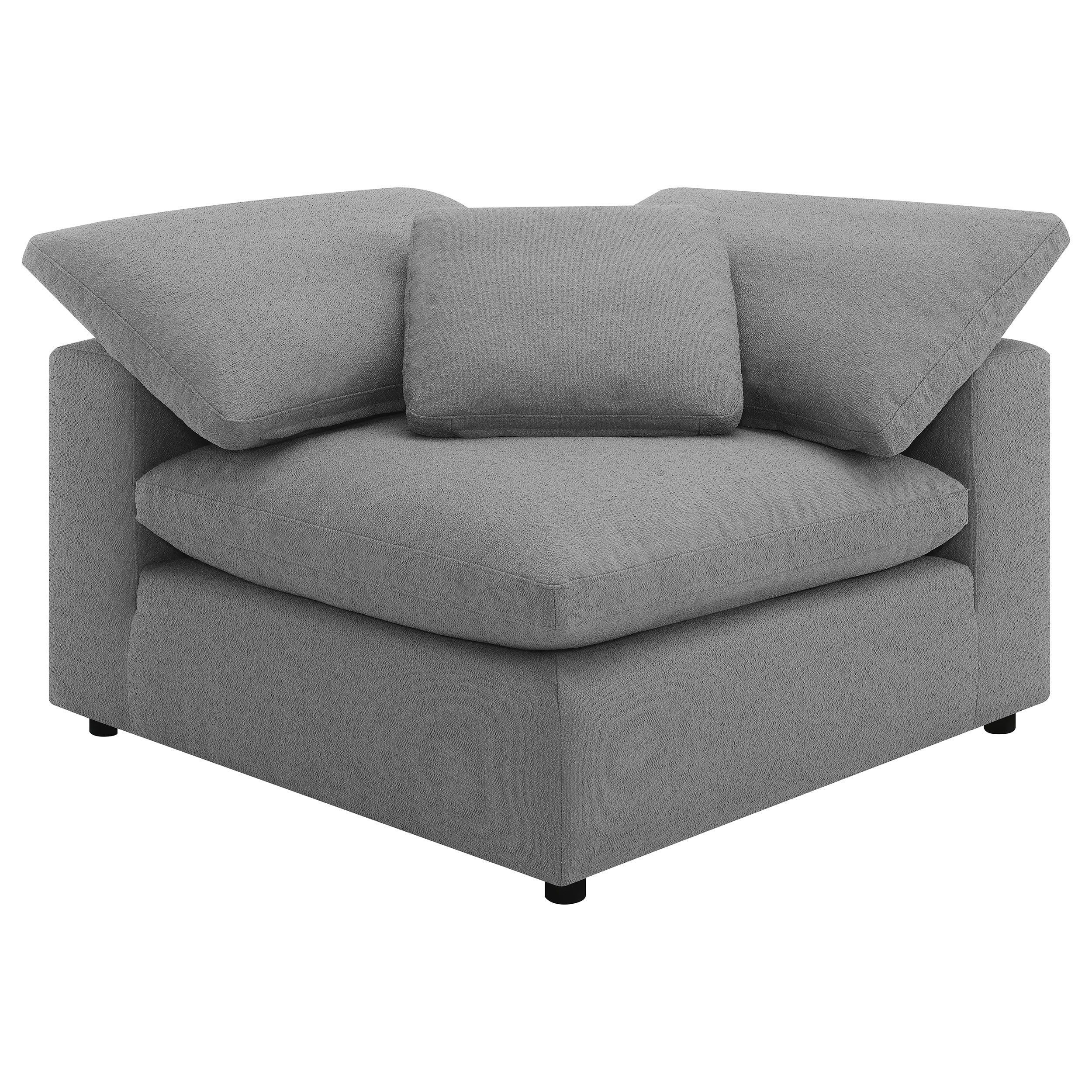Raleigh 6-piece Boucle Upholstered Modular Sectional Grey — view 5