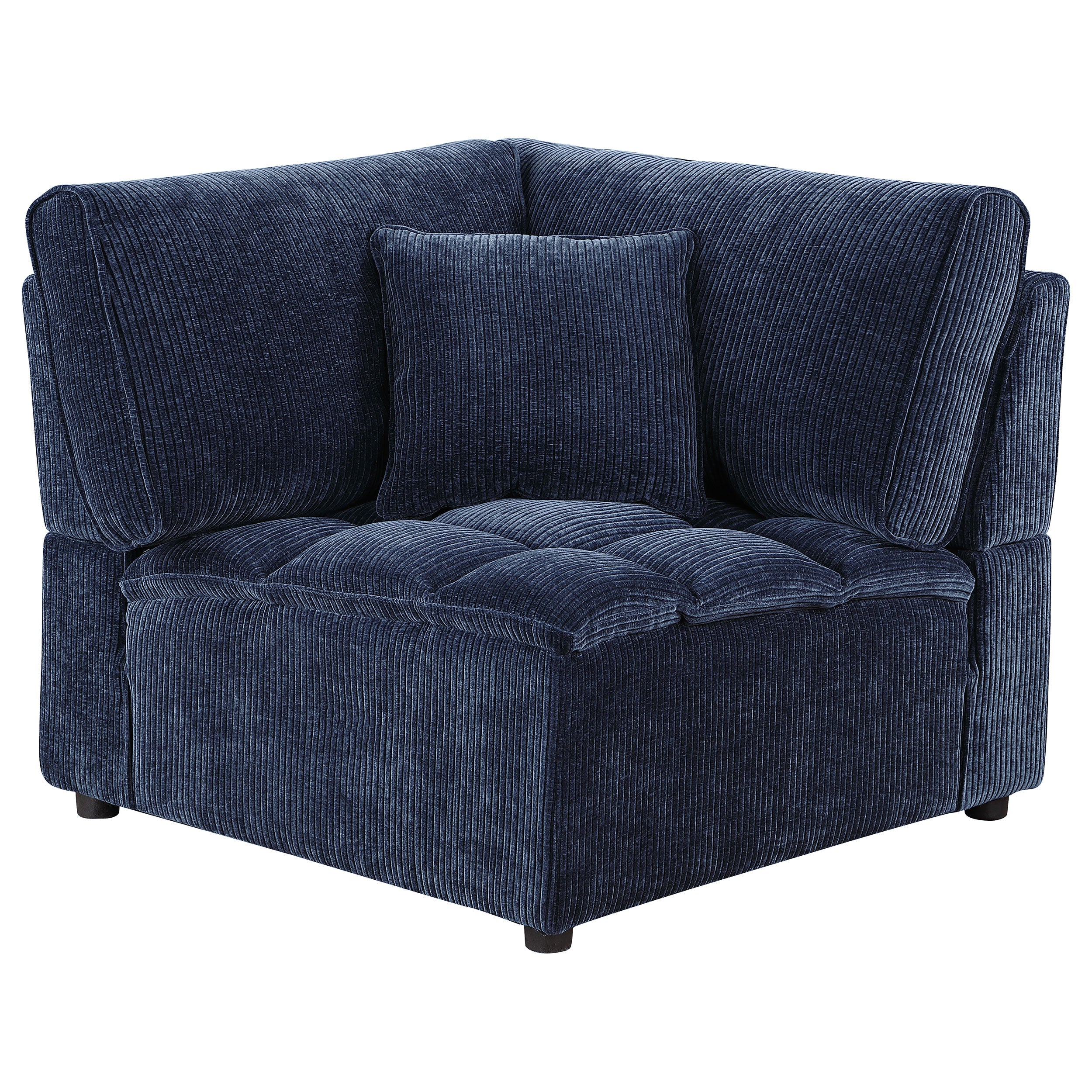Atlantic 7-piece Upholstered Modular Sectional Sofa Blue — view 7