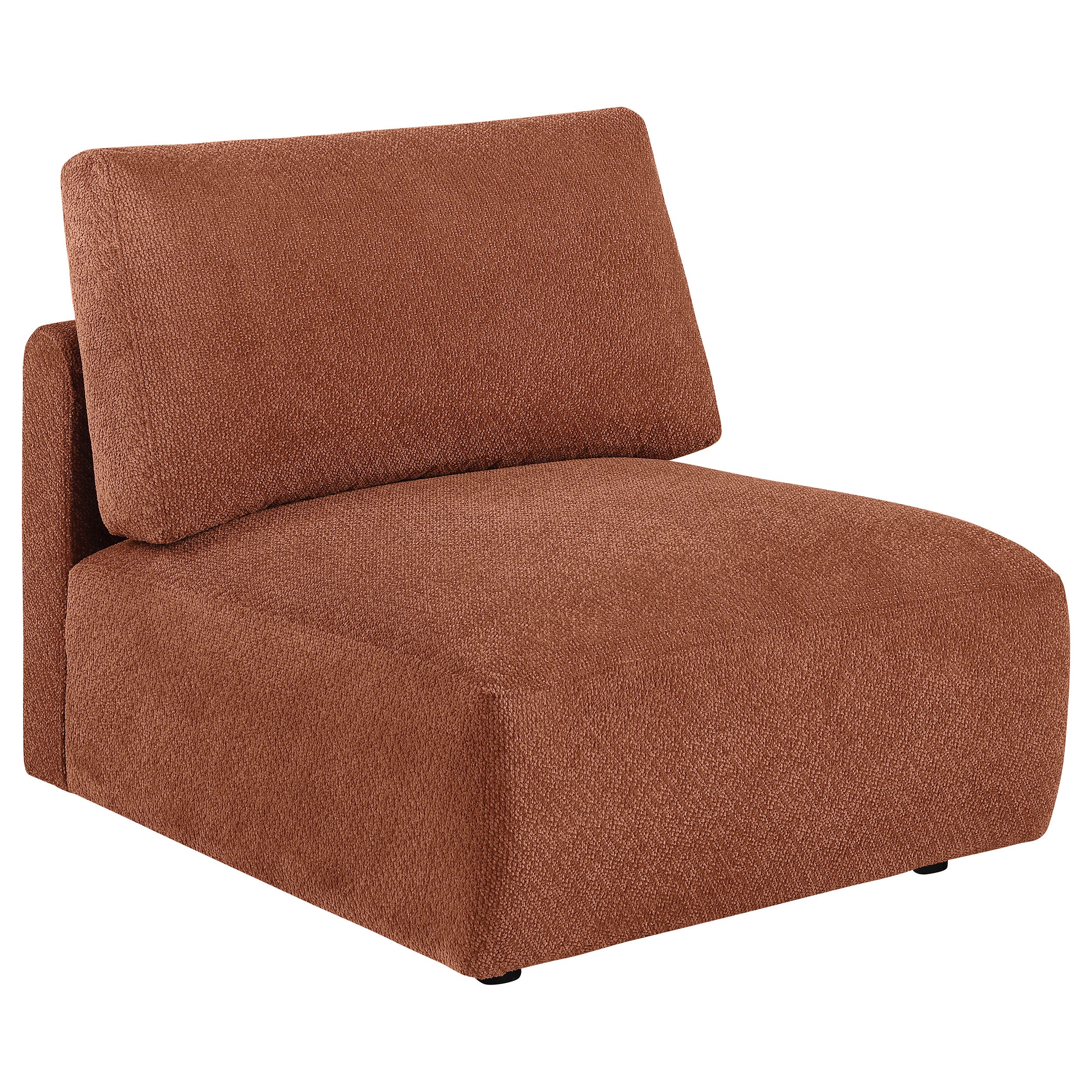 Elysia 6-piece Chenille Upholstered Modular Sectional Sofa Coral — view 10