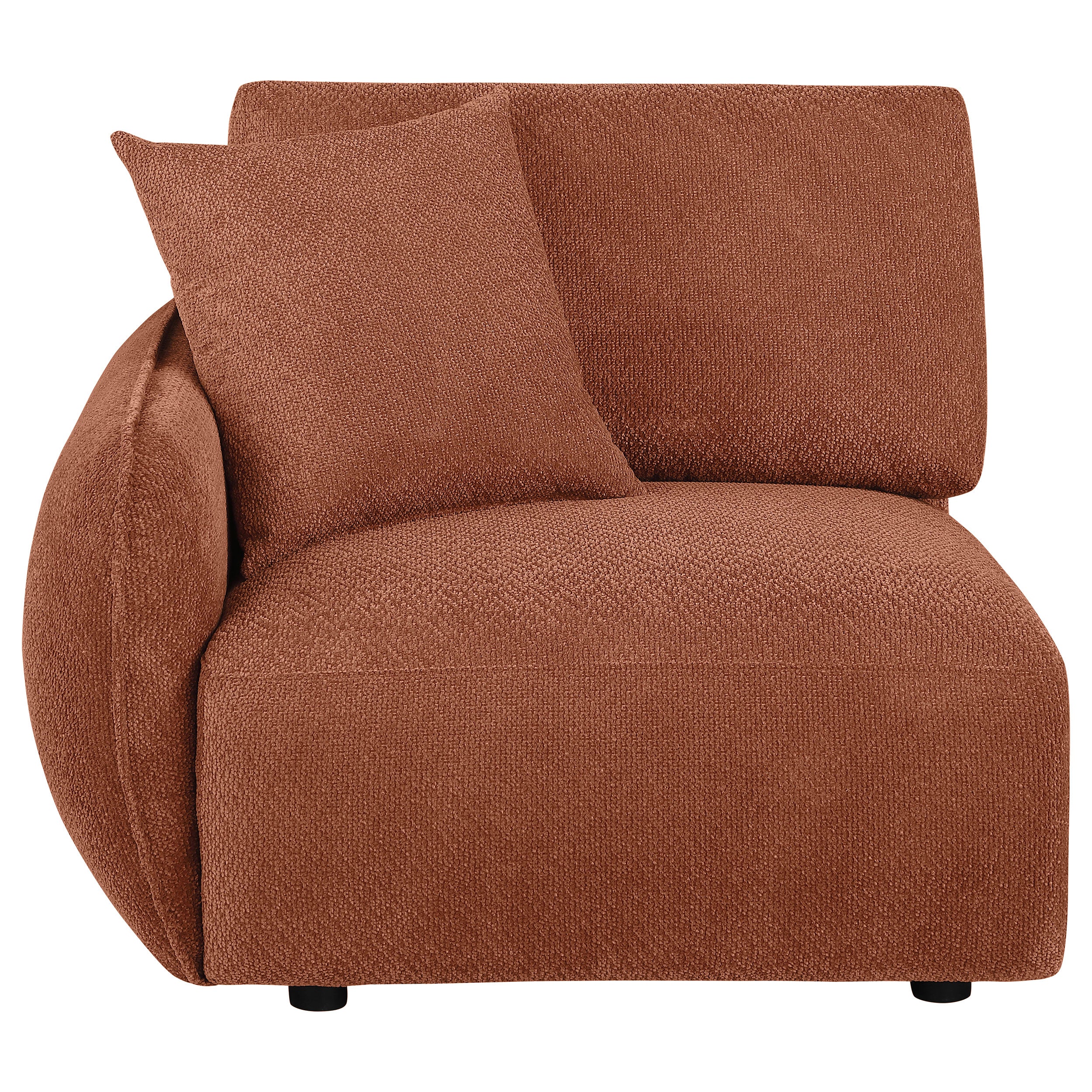 Elysia Chenille Upholstered Modular LAF Chair Coral — view 2