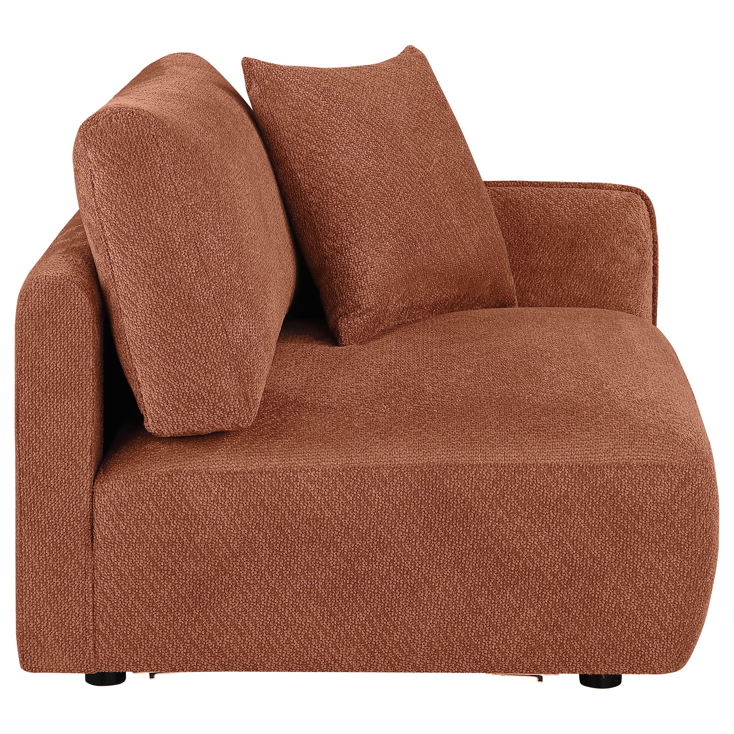 Elysia Chenille Upholstered Modular RAF Chair Coral — view 7
