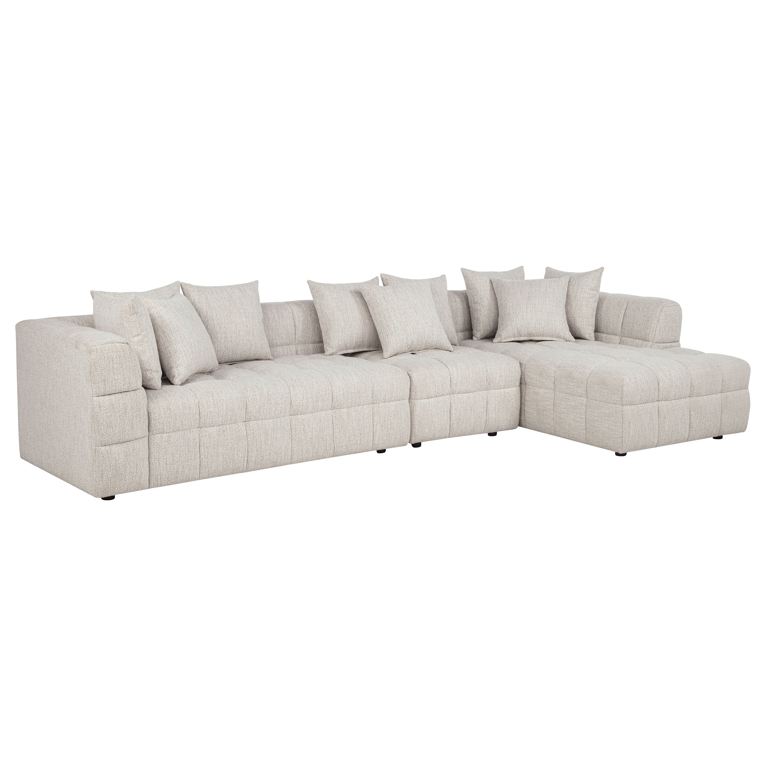 Amara 3-Piece Upholstered Sectional Sofa — view 1