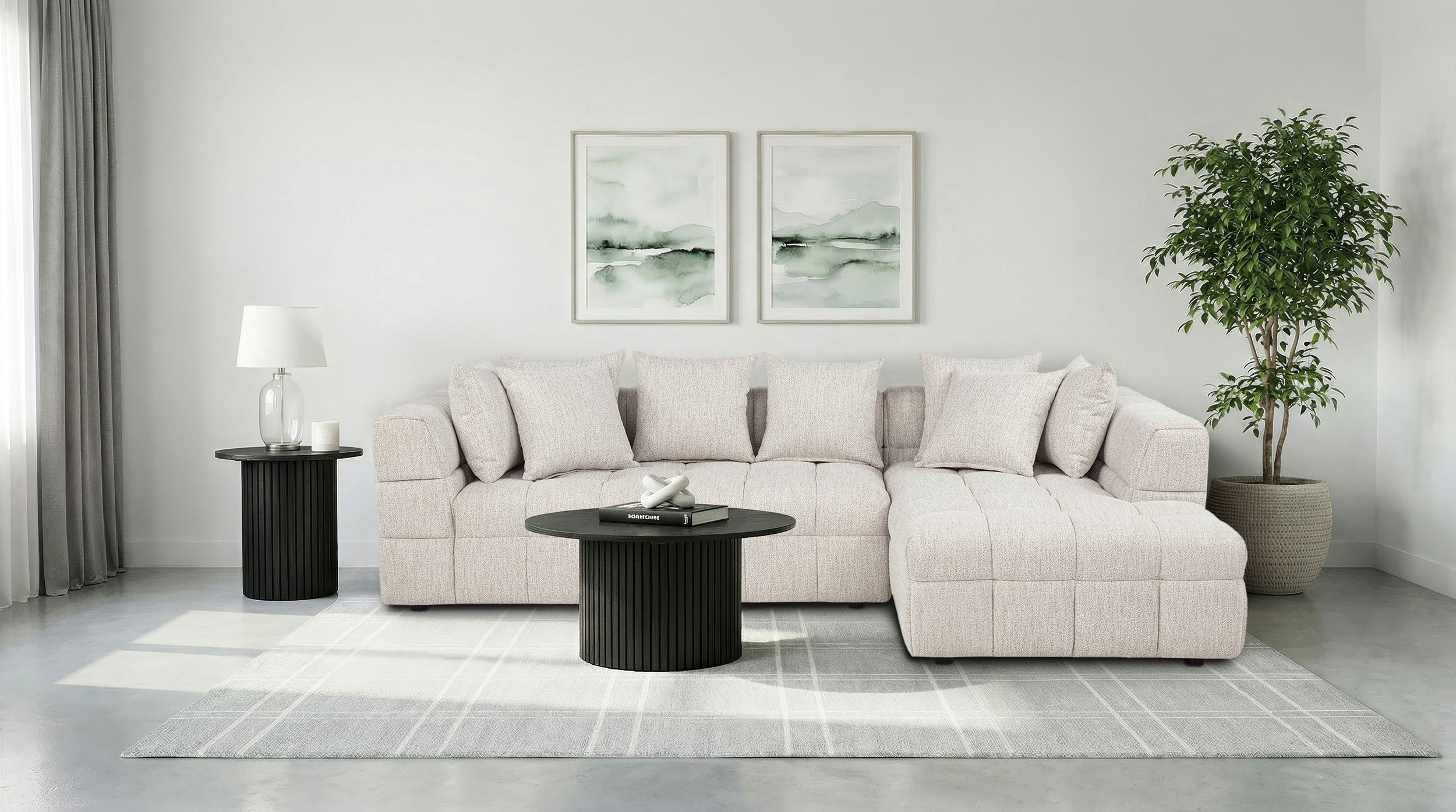 Amara 2-Piece Upholstered Sectional Sofa — view 2