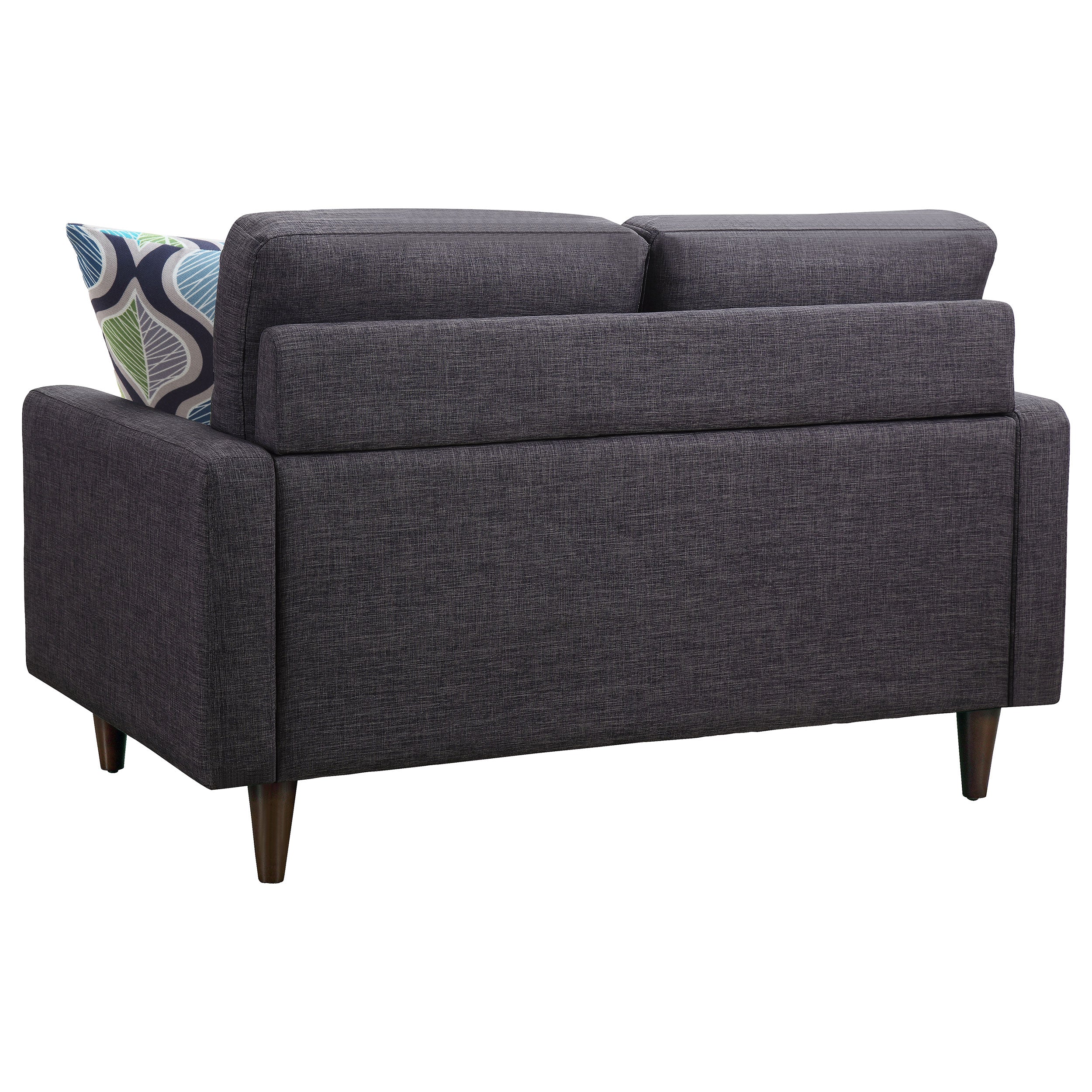 Watsonville Upholstered Track Arm Tufted Loveseat Grey — view 6