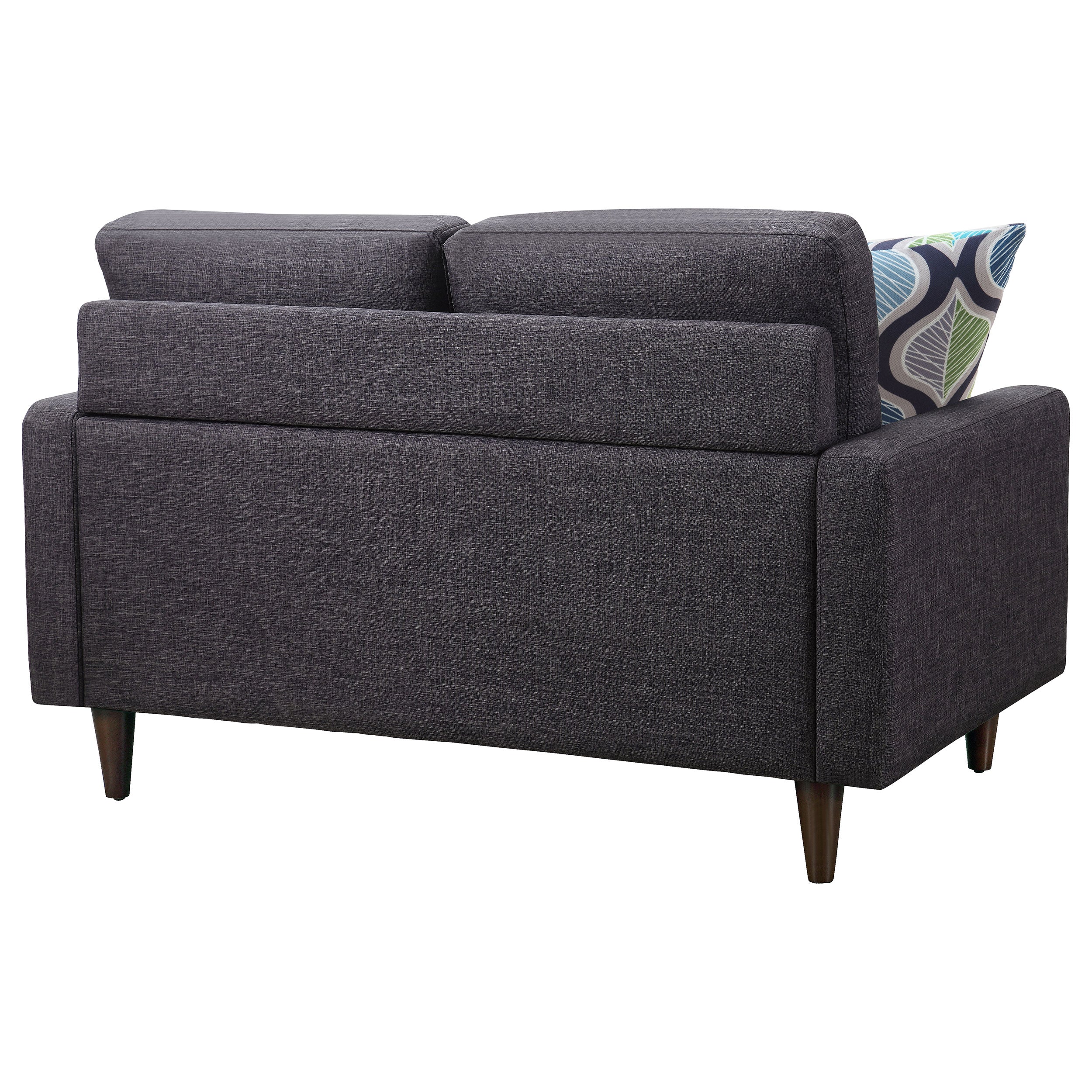 Watsonville Upholstered Track Arm Tufted Loveseat Grey — view 7