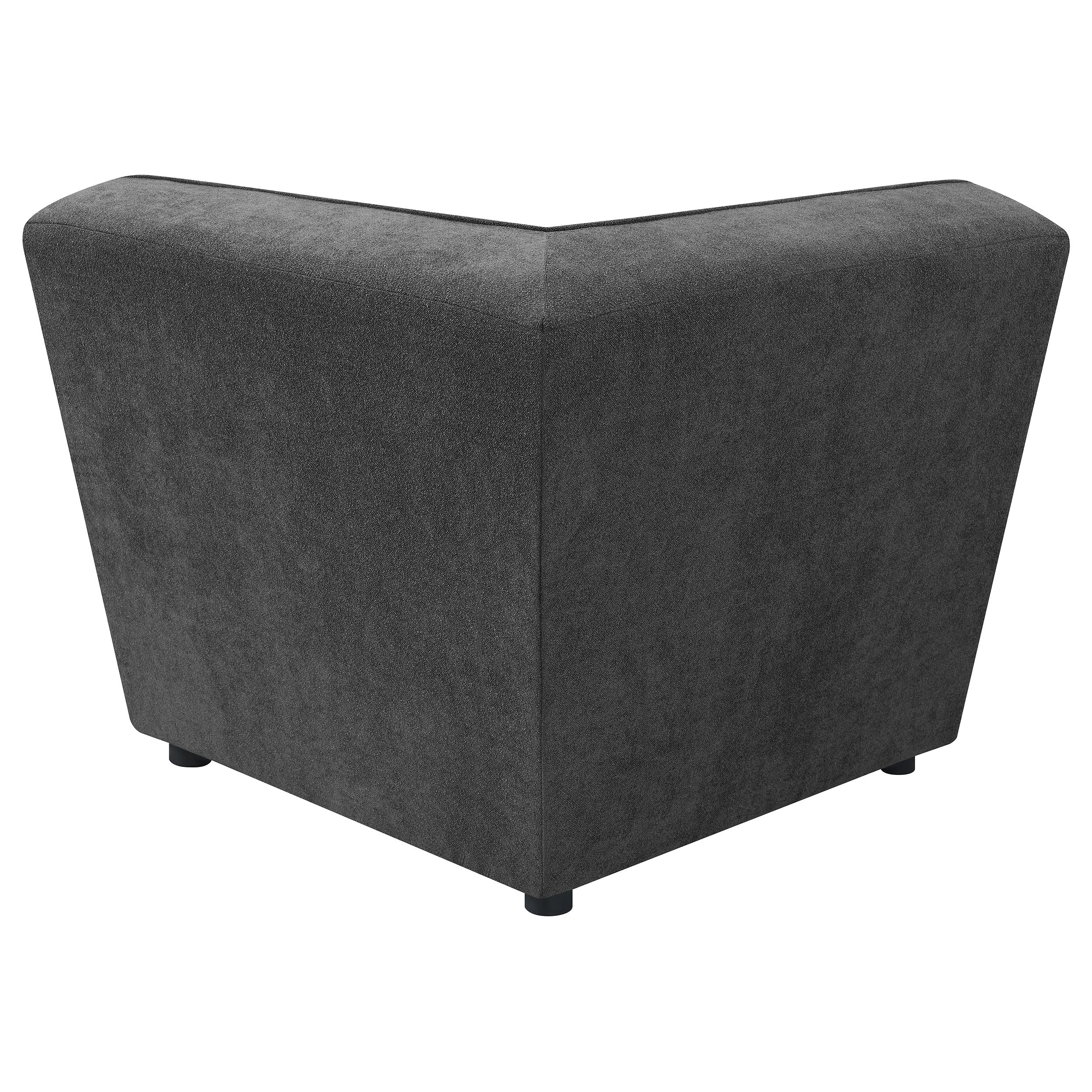 Sunny Upholstered Corner Chair Dark Charcoal — view 5