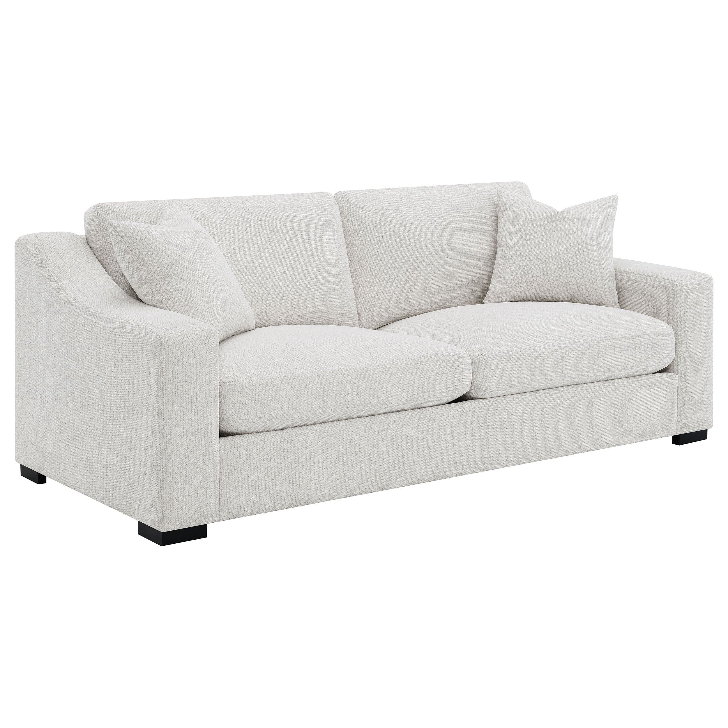 Ashlyn 3-piece Upholstered Track Arm Sofa Set Sand — view 3