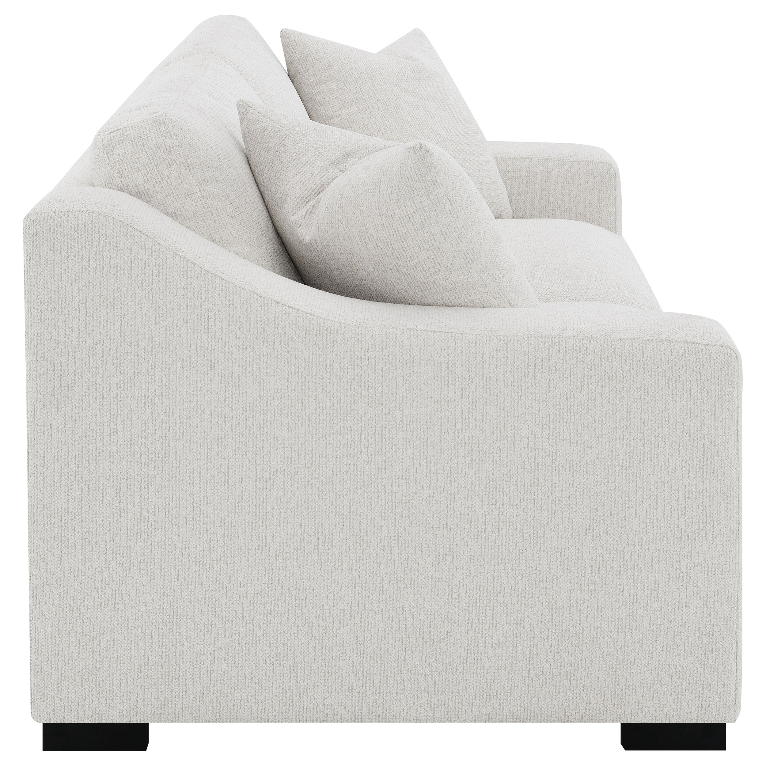 Ashlyn Fabric Upholstered Track Arm Sofa Sand — view 8