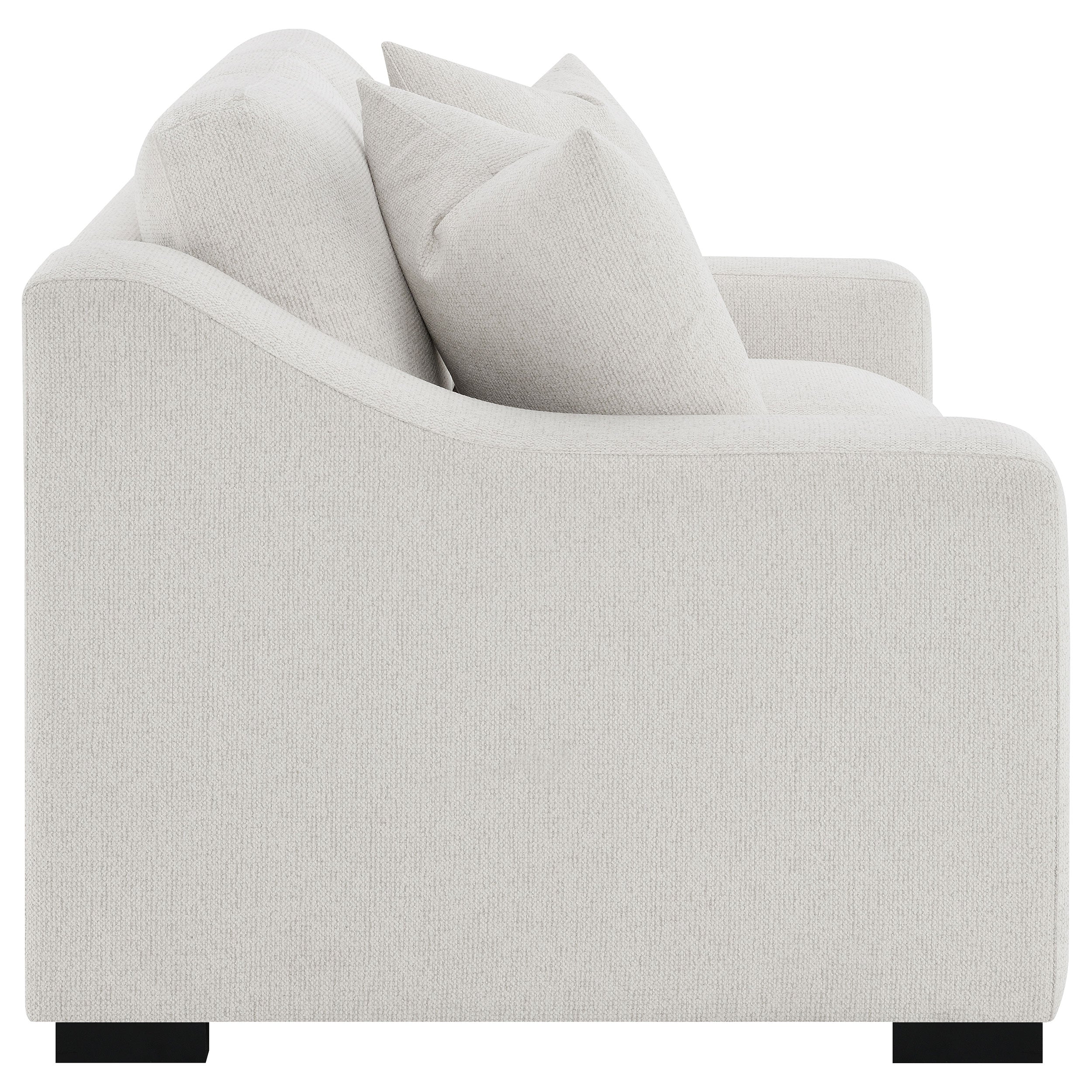 Ashlyn Fabric Upholstered Track Arm Loveseat Sand — view 8