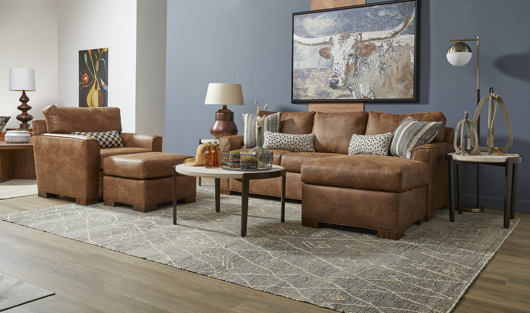 Jasper - Fabric Stationary Reversible Chaise Sofa