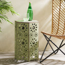 Galore - Side Table With Sunburst Cut Out Design