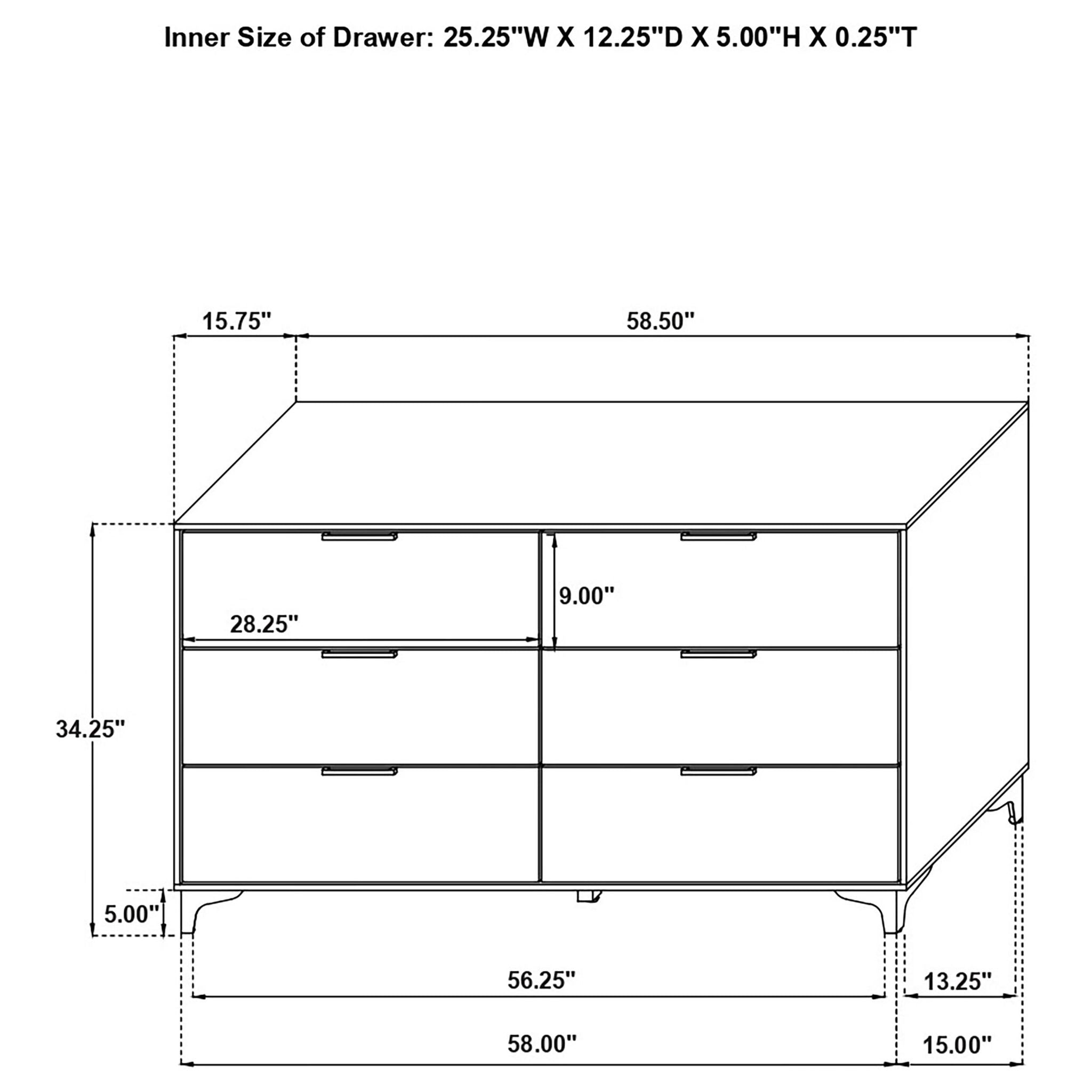 Kendall 5-piece Queen Bedroom Set White