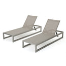 Outdoor Patio Chaise Lounge With 5 Reclining Positions