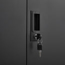 Metal Storage Cabinet With Locking Doors And Adjustable Shelf, Folding Filing Storage Cabinet, Folding Storage Locker Cabinet For Home Office, School, Garage