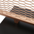 Modern Single Panel Iron Room Divider - Gold Brushed Brown