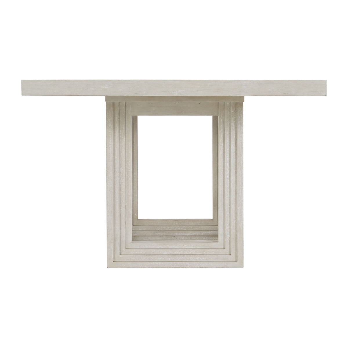 Avalanche Square Counter Table in Antique White by Elements International, view 7