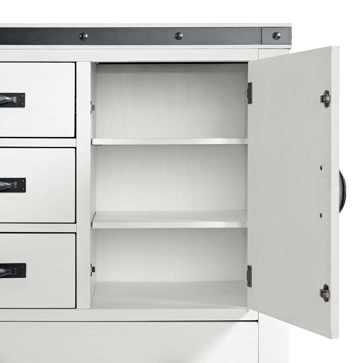Wade Youth Chest in White by Elements International, view 7